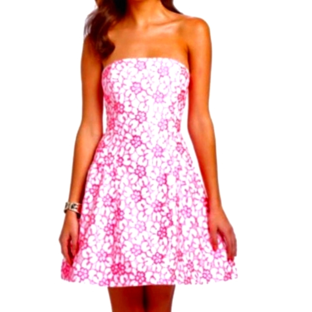 LILLY PULITZER JORDAN MINI DRESS FIESTA PINK SZ. 8